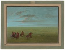 Connibos Starting for Wild Horses, 1854/1869. Creator: George Catlin