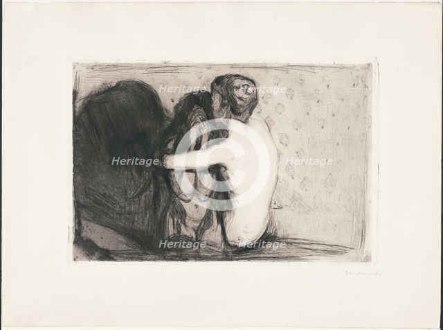 Consolation, 1894. Creator: Edvard Munch.