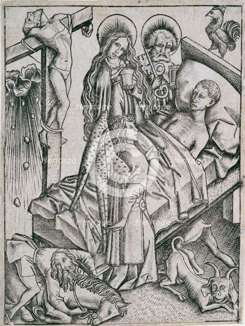 Consolation through confidence, c1460s.  Artist: Master ES.