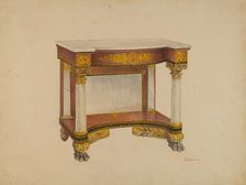 Console Table, 1936. Creator: Joseph Rothenberg