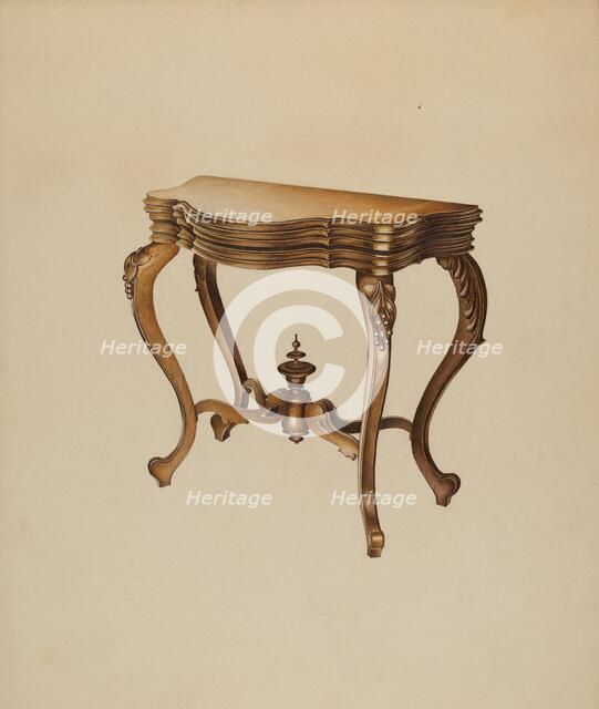 Console Table, 1937. Creator: Robert Pohle.