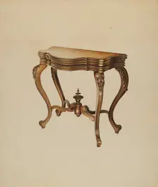 Console Table, 1937. Creator: Robert Pohle