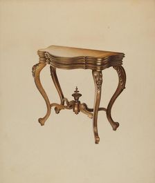 Console Table, 1937. Creator: Robert Pohle