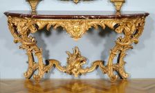 Console Table, c. 1725. Creator: Jules-Michel Hardouin (1635-1737); Michel II Lange; Pierre Turpin
