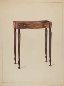 Console Table, c. 1936. Creator: Nicholas Gorid
