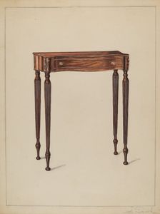 Console Table, c. 1936. Creator: Nicholas Gorid