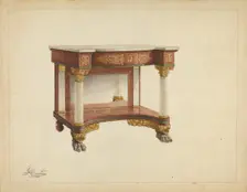 Console Table, c. 1953. Creator: Ferdinand Cartier