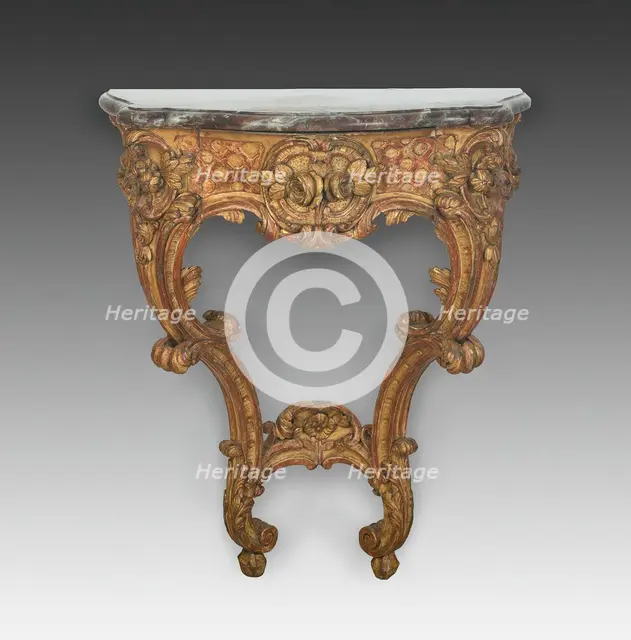 Console Table, France, c. 1730. Creator: Unknown.