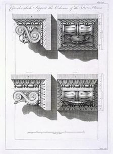 Consoles which support columns of the Porta Aurea, pub. 1764. Creator: Robert Adam (1728-92)