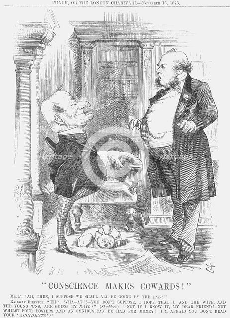 "Conscience makes Cowards!", 1873. Creator: Joseph Swain.