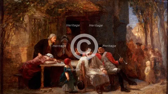 'Conscription', 1851. Artist: Frederick Goodall