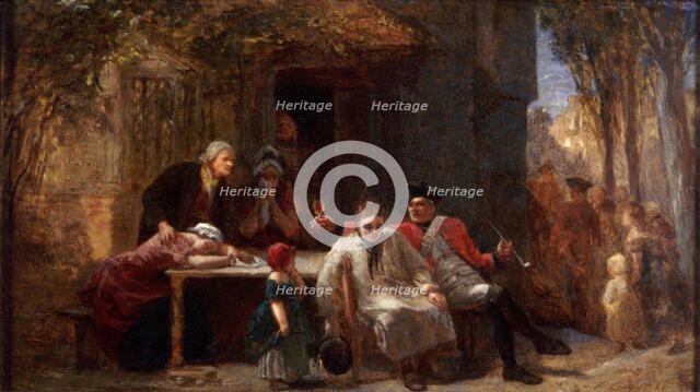 'Conscription', 1851. Artist: Frederick Goodall