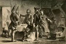 Conscription of German Soldiers for Service in America (1877). Creator: Albert Bobbett