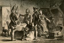 Conscription of German Soldiers for Service in America (1877). Creator: Albert Bobbett