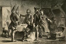 Conscription of German Soldiers for Service in America (1877). Creator: Albert Bobbett