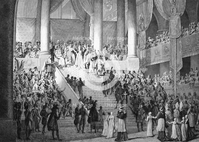 'Consecration of Napoleon and Coronation of Josephine by Pope Pius VII, 2nd December 1804.  Creator: Unknown.