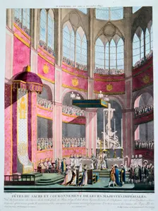 Consecration of Napoleon and Coronation of Josephine by Pope Pius VII, 2nd December 1804 Creator: Unknown
