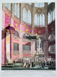 Consecration of Napoleon and Coronation of Josephine by Pope Pius VII, 2nd December 1804 Creator: Unknown