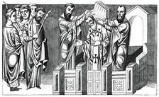 Consecration of a bishop, 9th century, (1870)