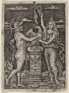 Consecration of an Eagle, c. 1500/1525. Creator: Unknown
