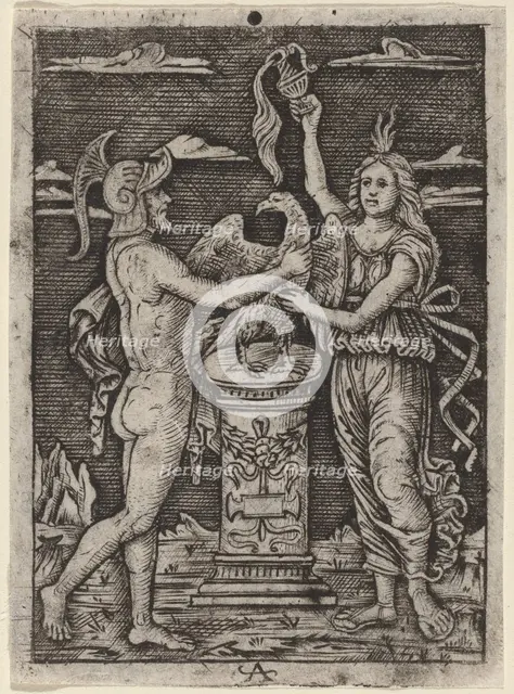 Consecration of an Eagle, c. 1500/1525. Creator: Unknown.