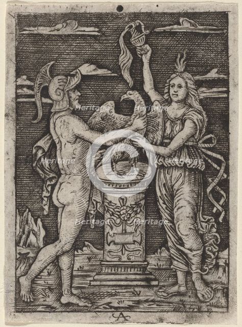 Consecration of an Eagle, c. 1500/1525. Creator: Unknown.