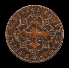 Consecration of St. Peter's (Botonée Cross in Quatrefoil Design) [reverse], 1628. Creator: Gasparo Mola