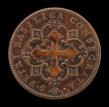 Consecration of St. Peter's (Botonée Cross in Quatrefoil Design) [reverse], 1628. Creator: Gasparo Mola