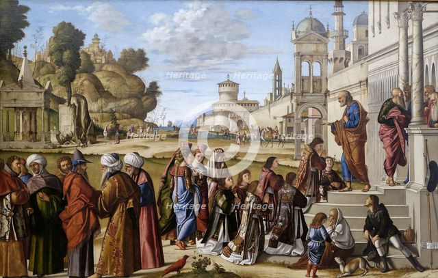 Consecration of Saint Stephen as deacon, 1511. Creator: Carpaccio, Vittore (1460-1526).
