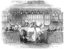 Consecration of the Bishop of Montreal, in Westminster Abbey, 1850. Creator: Smyth