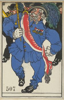 Consecration of the Colors (Fahnenweihe), 1911. Creator: Moritz Jung