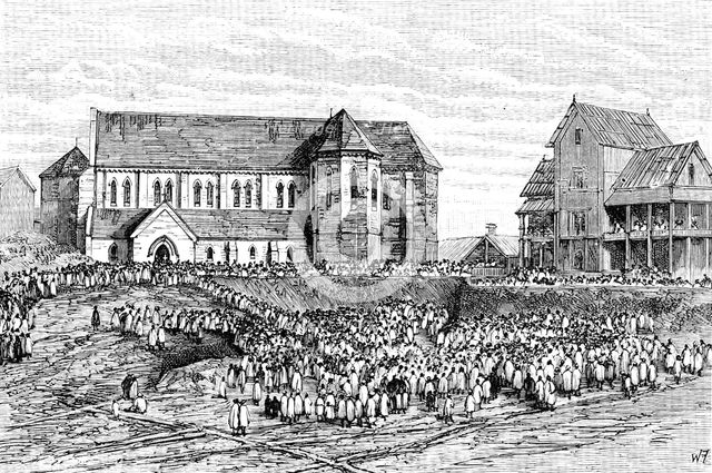 Consecration of the English Cathedral in Madagascar, 1890. Creator: Unknown.