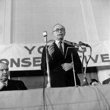 Conservative Prime Minister, Sir Alec Douglas-Hume, 1964. Artist: Henry Grant