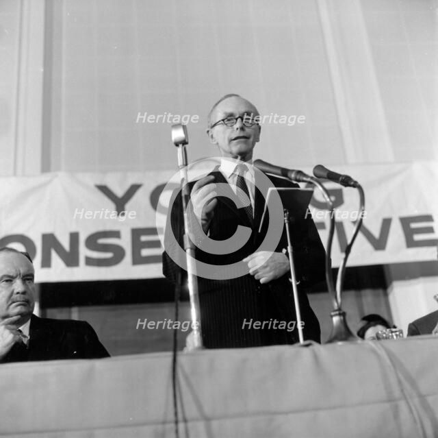 Conservative Prime Minister, Sir Alec Douglas-Hume, 1964. Artist: Henry Grant