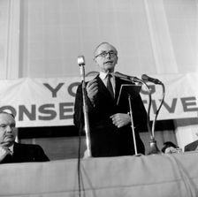 Conservative Prime Minister, Sir Alec Douglas-Hume, 1964. Creator: Henry Grant