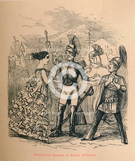 'Considerate Conduct of Scipio Africanus', 1852. Artist: John Leech.