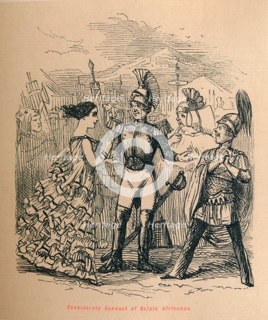 'Considerate Conduct of Scipio Africanus', 1852. Artist: John Leech.