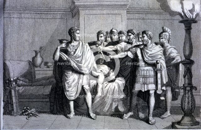Conspiracy of Lucius Sergius Catiline (108-62 a.C.) to achieve by force the power of the Consulat…