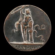 Constancy Resting on a Bundle of Arrows [reverse]. Creator: Unknown