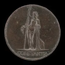Constancy Resting on Staff and Column [reverse]. Creator: Cristoforo di Geremia
