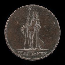 Constancy Resting on Staff and Column [reverse]. Creator: Cristoforo di Geremia