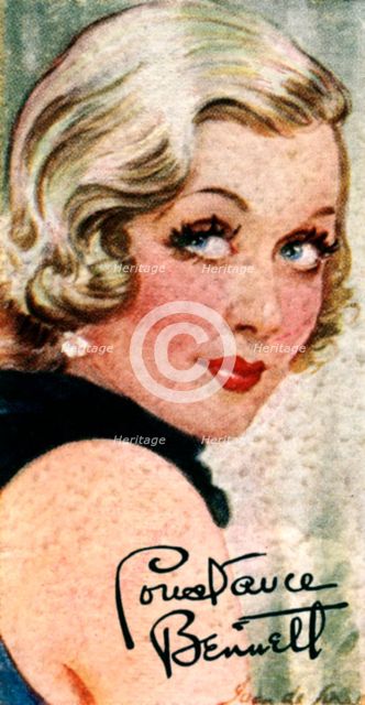 Constance Campbell Bennett, (1904-1965), US actress, 20th century. Artist: Unknown