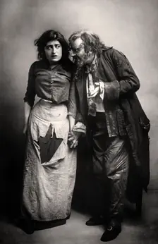 Constance Collier (1878-1955) and Herbert Beerbohm Tree (1853-1917), English actors, 1906.Artist: FW Burford