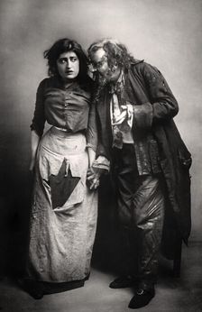 Constance Collier (1878-1955) and Herbert Beerbohm Tree (1853-1917), English actors, 1906.Artist: FW Burford