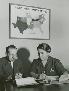 Constance Daniel and Jerome Robinson; Farm Security Administration, Sept. 1941. Creators: Farm Security Administration, John Vachon