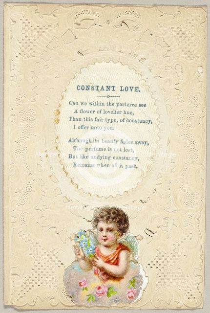 Constant Love (valentine), 1850/59. Creator: Unknown.