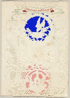 Constant Will I Ever Be (valentine), 1860/64. Creator: Thomas Wood