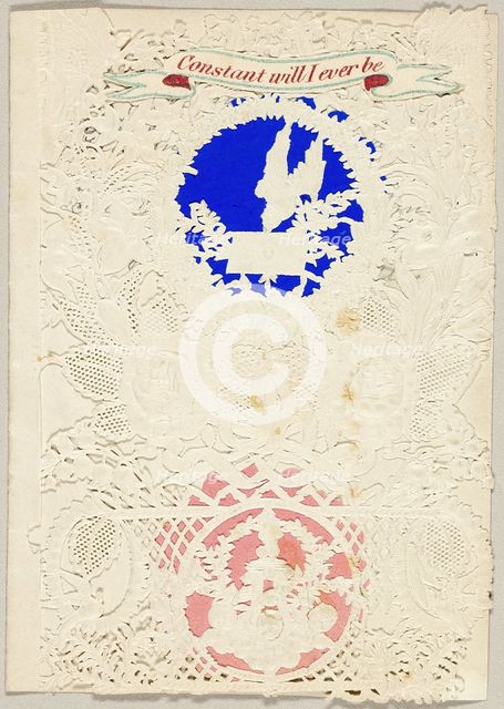Constant Will I Ever Be (valentine), 1860/64. Creator: Thomas Wood.