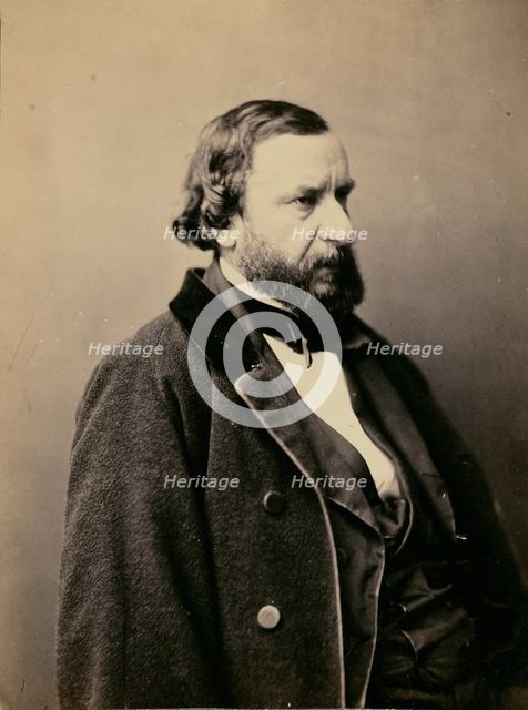 Constant Troyon, peintre paysagiste, 1861-1865. Creator: Nadar.