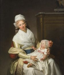 Constantia Foster with baby, 1790s. Creator: Henri-Pierre Danloux